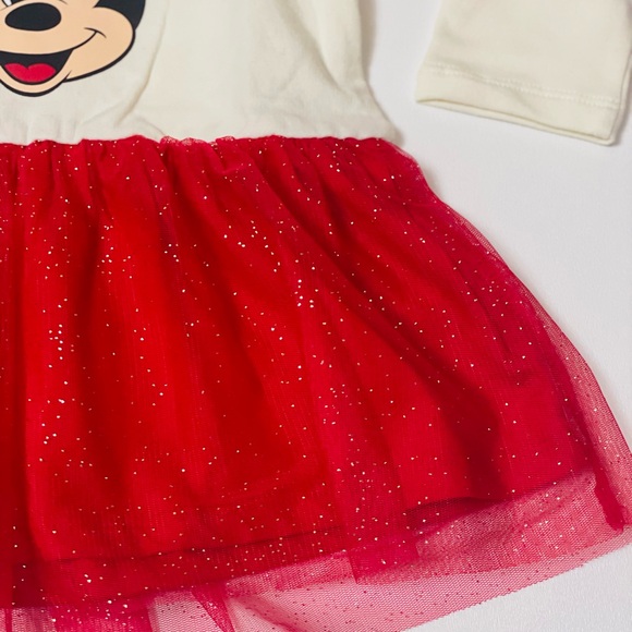 Disney Cream and Glittery Red Minnie Mouse Shirt - Picture 4 of 8